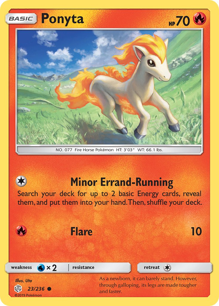 Ponyta Pokémon card