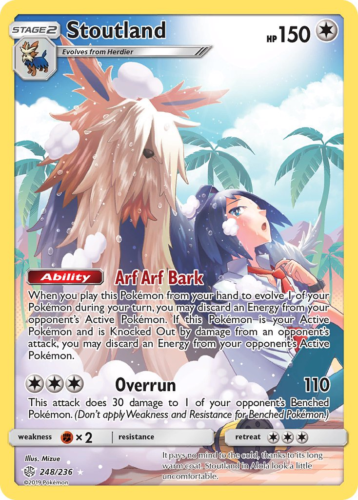 Stoutland Pokémon card