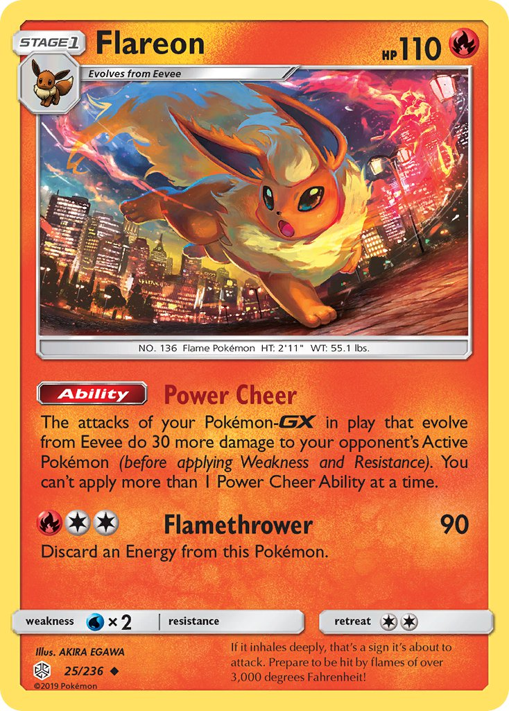 Flareon Pokémon card