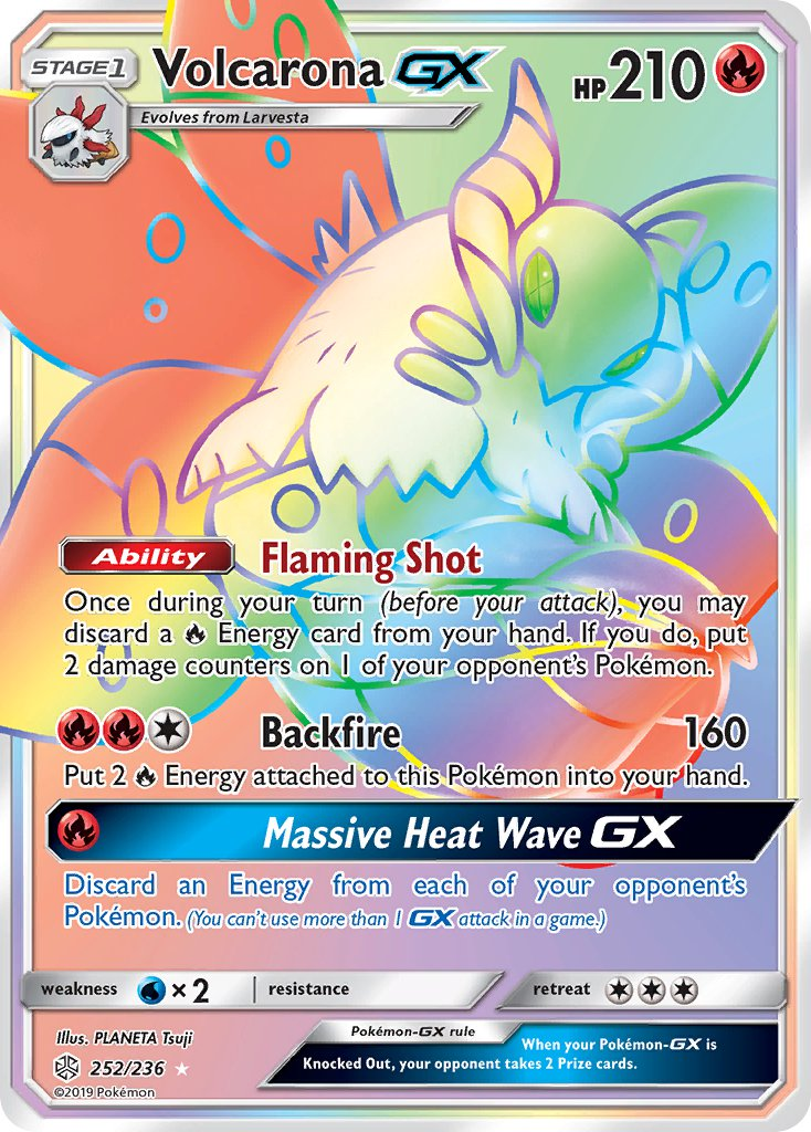 Volcarona GX Pokémon card