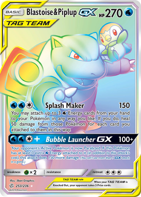 Blastoise & Piplup Tag Team GX