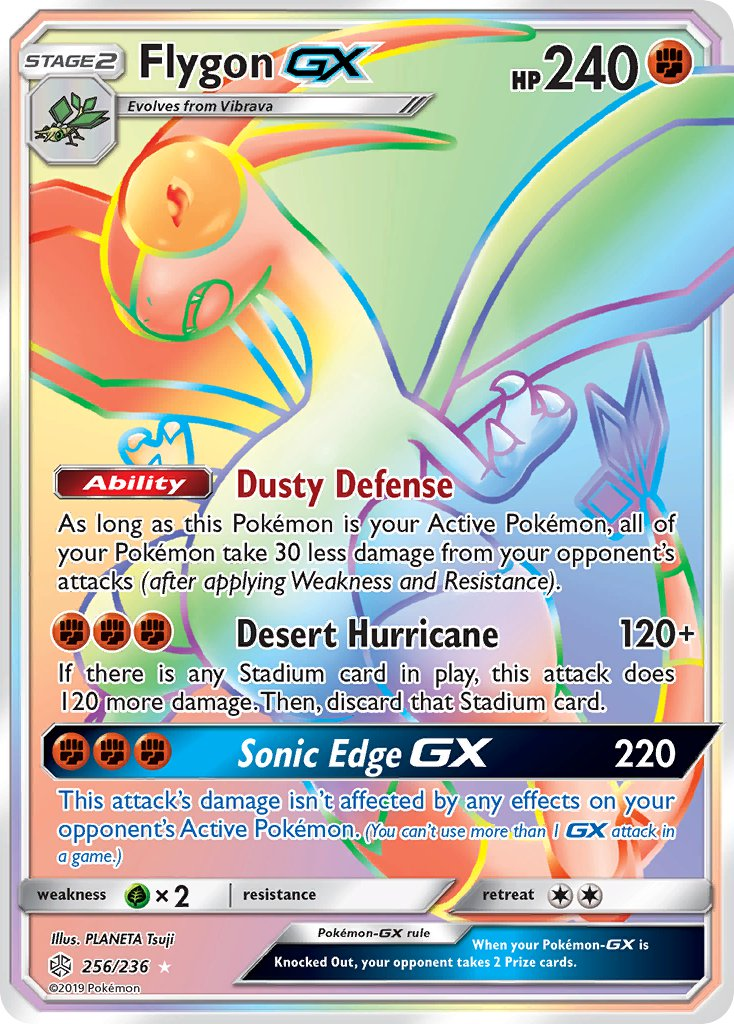 Flygon GX Pokémon card