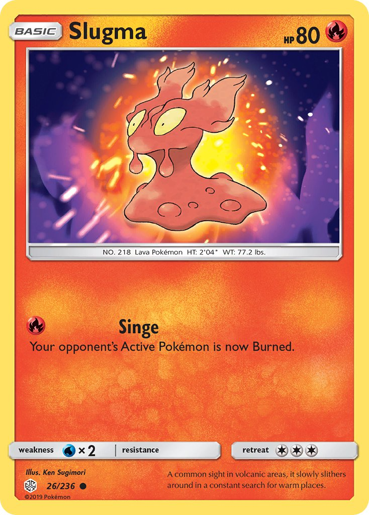 Slugma Pokémon card