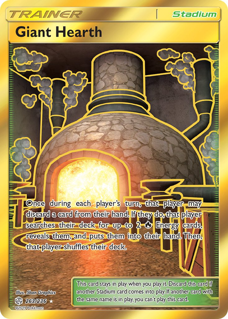 Giant Hearth Pokémon card
