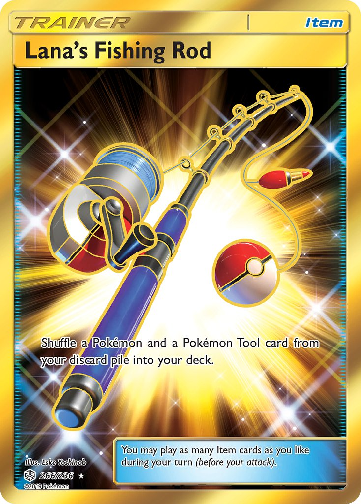Lana's Fishing Rod Pokémon card