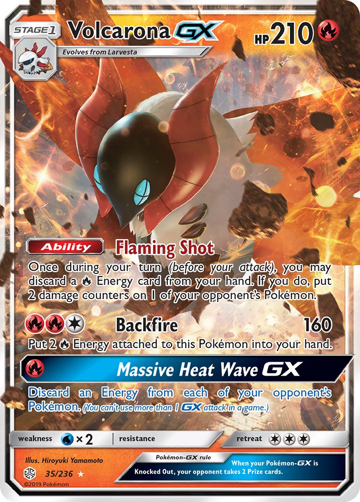 Volcarona GX Pokémon card