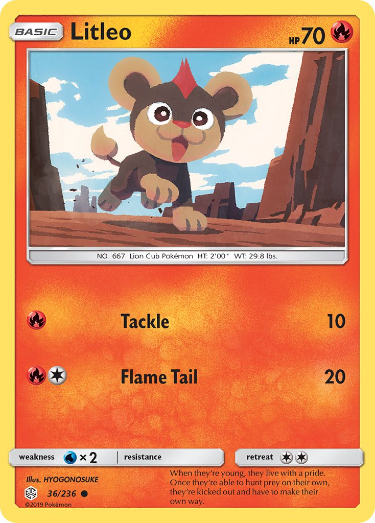 Litleo Pokémon card
