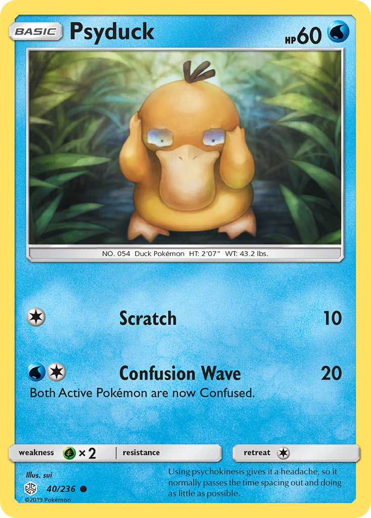 Psyduck Pokémon card