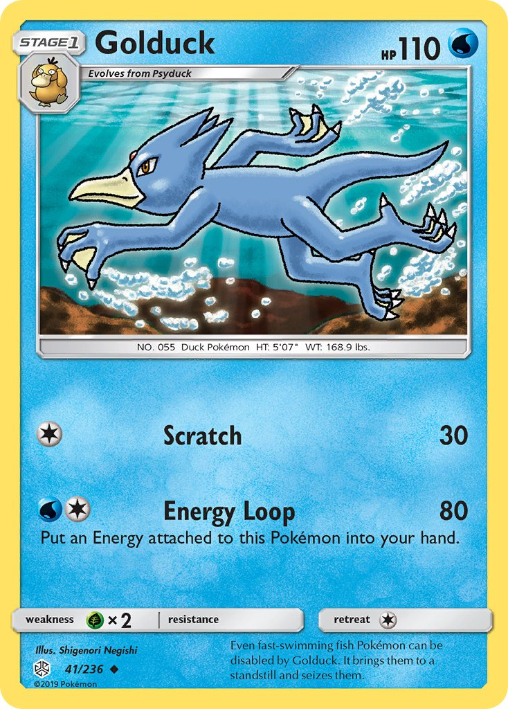 Golduck Pokémon card