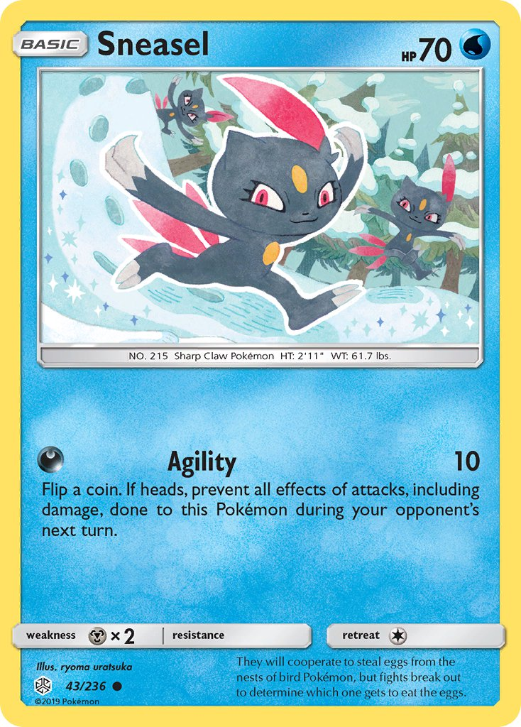 Sneasel Pokémon card