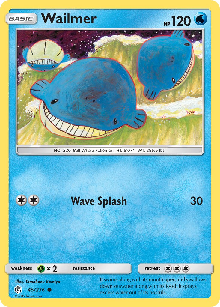 Wailmer Pokémon card