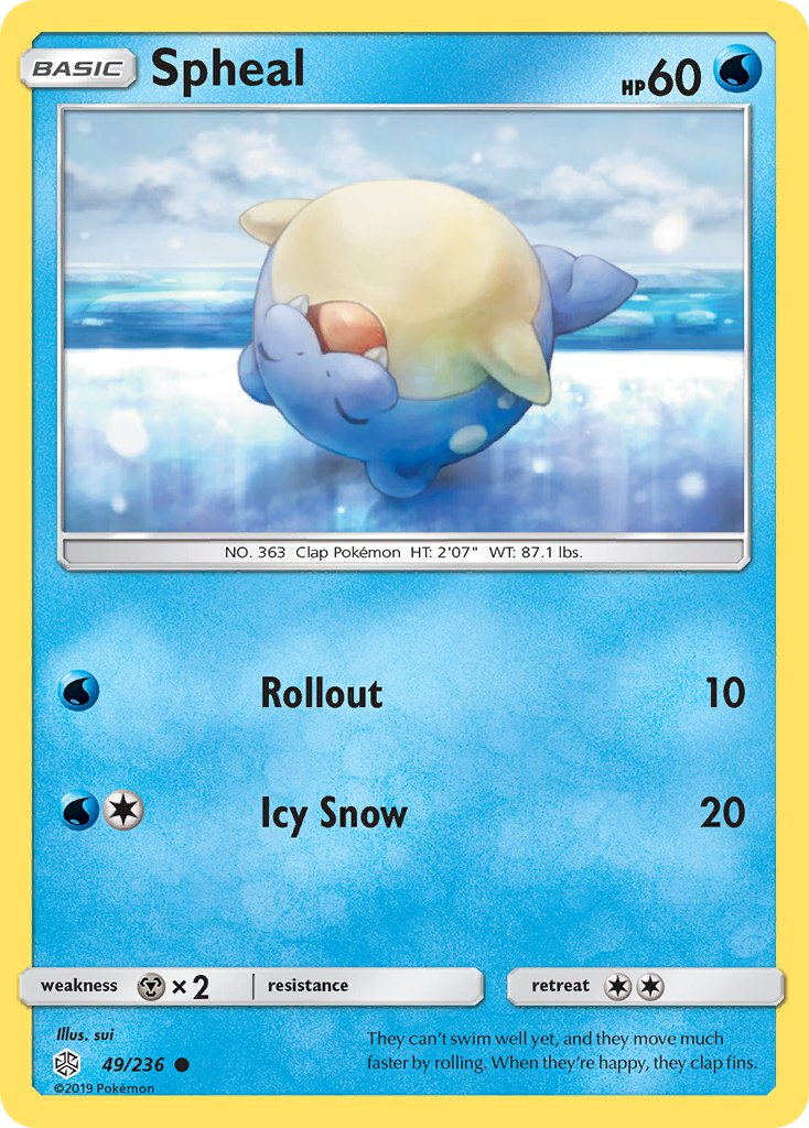 Spheal Pokémon card