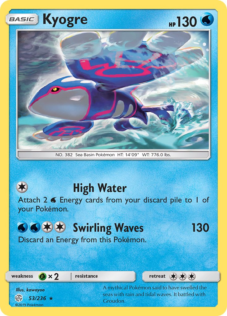 Kyogre Pokémon card
