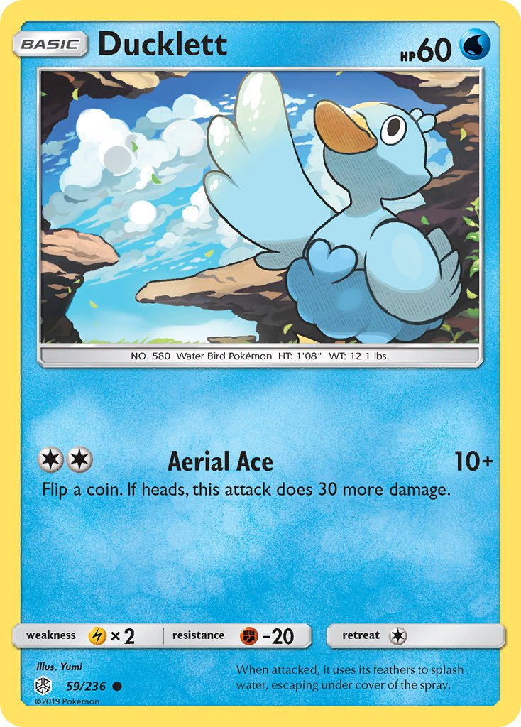 Ducklett Pokémon card
