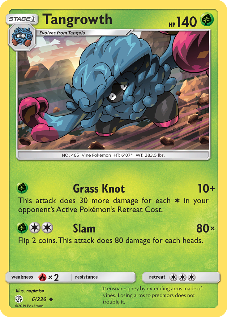 Tangrowth Pokémon card