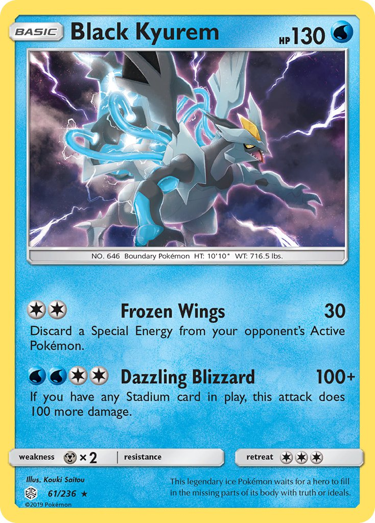Black Kyurem Pokémon card