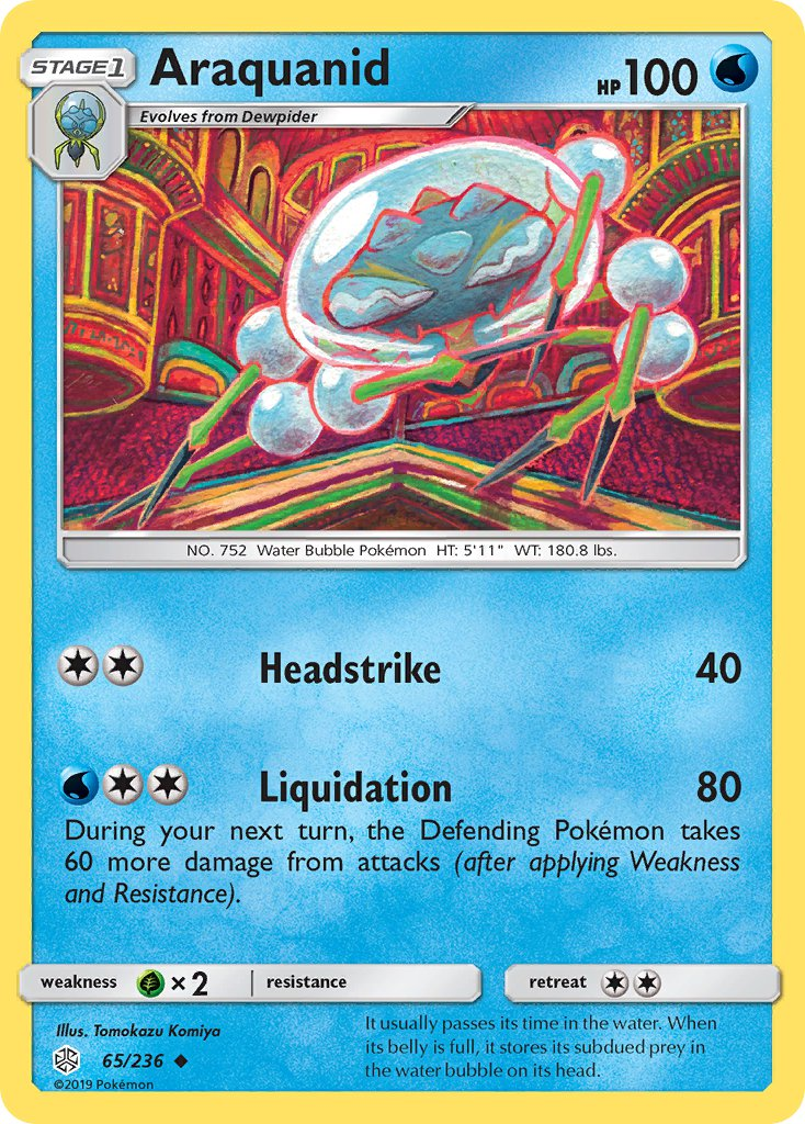 Araquanid Pokémon card