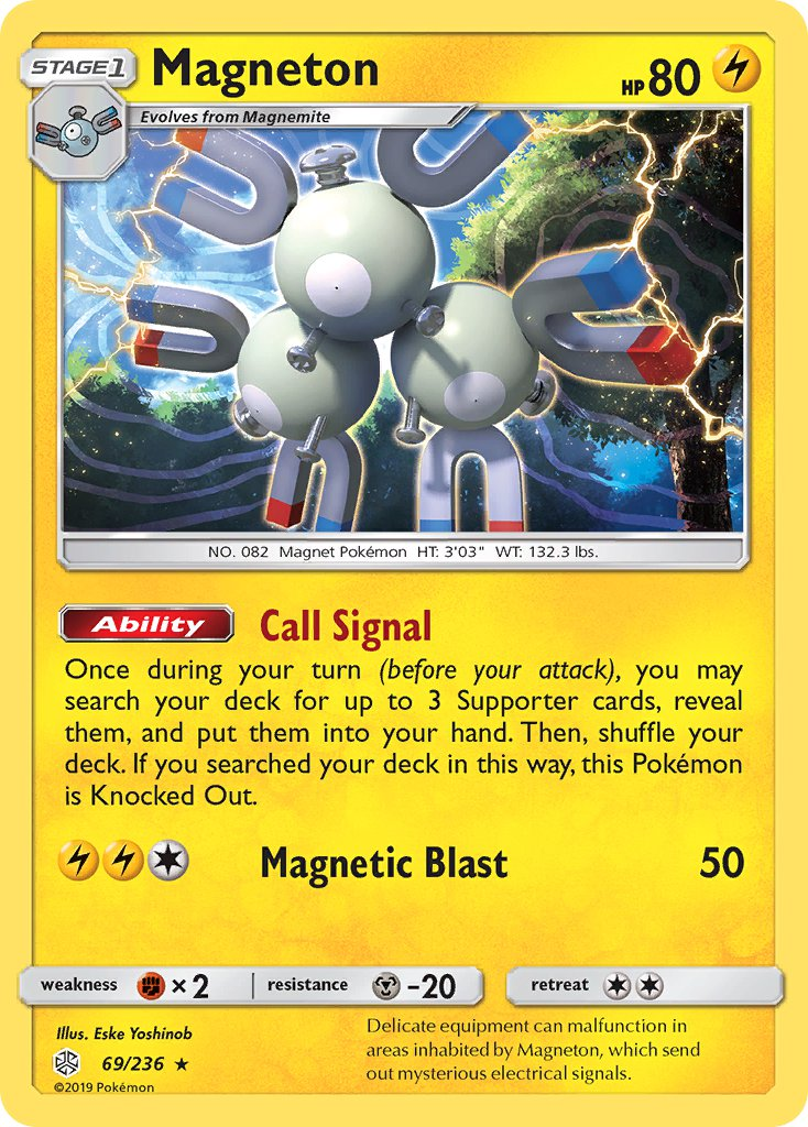 Magneton Pokémon card
