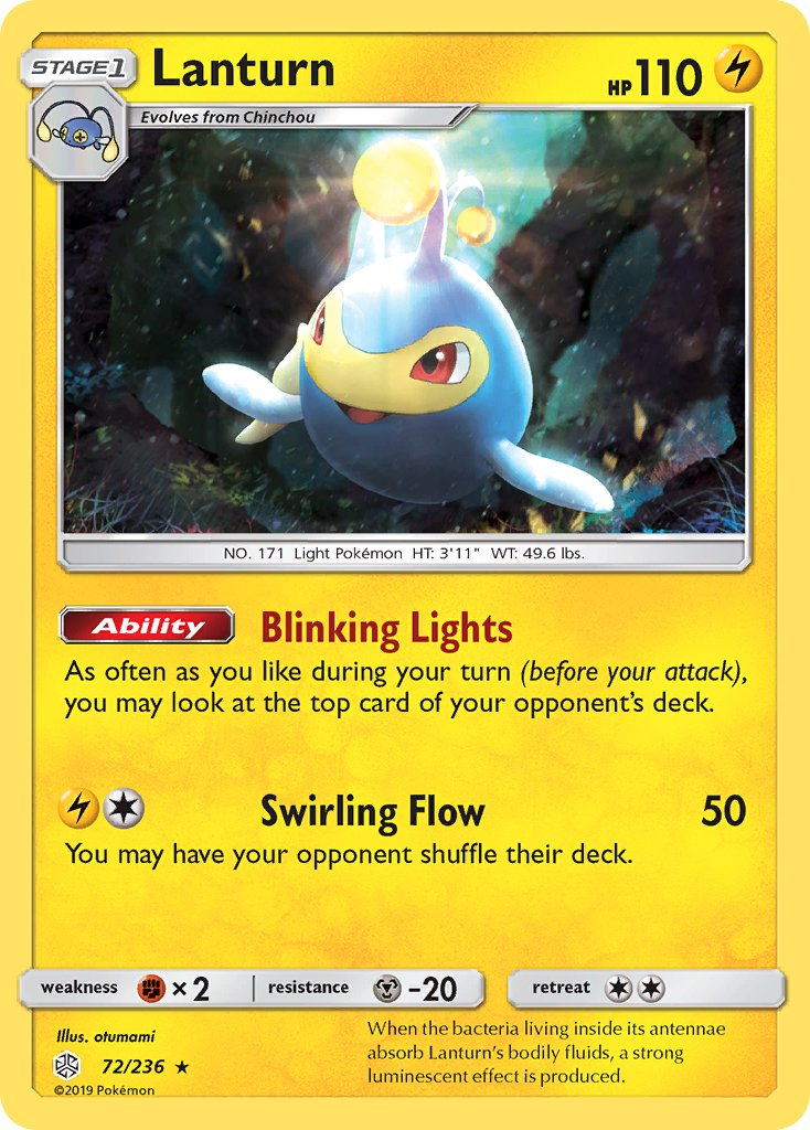 Lanturn Pokémon card