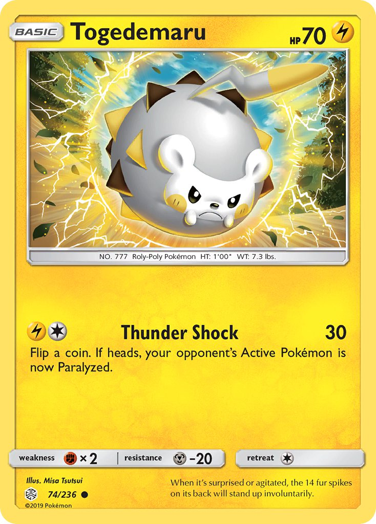 Togedemaru Pokémon card