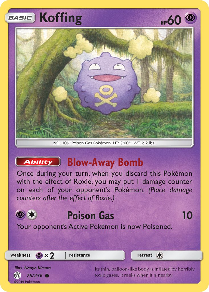 Koffing Pokémon card