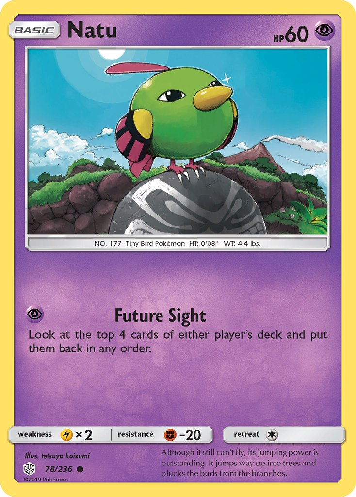 Natu Pokémon card