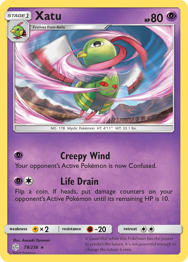 Xatu Pokémon card