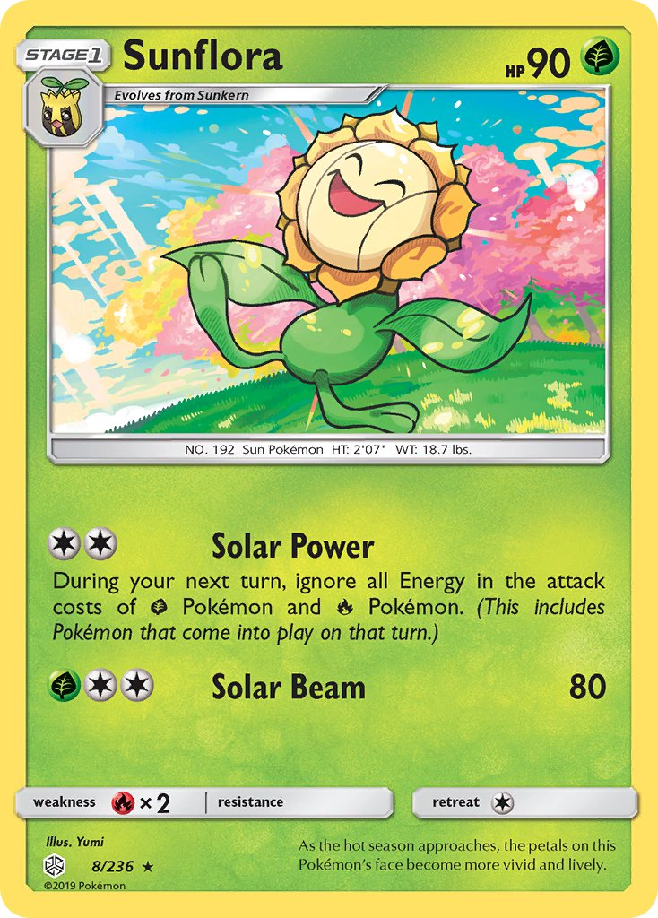 Sunflora Pokémon card