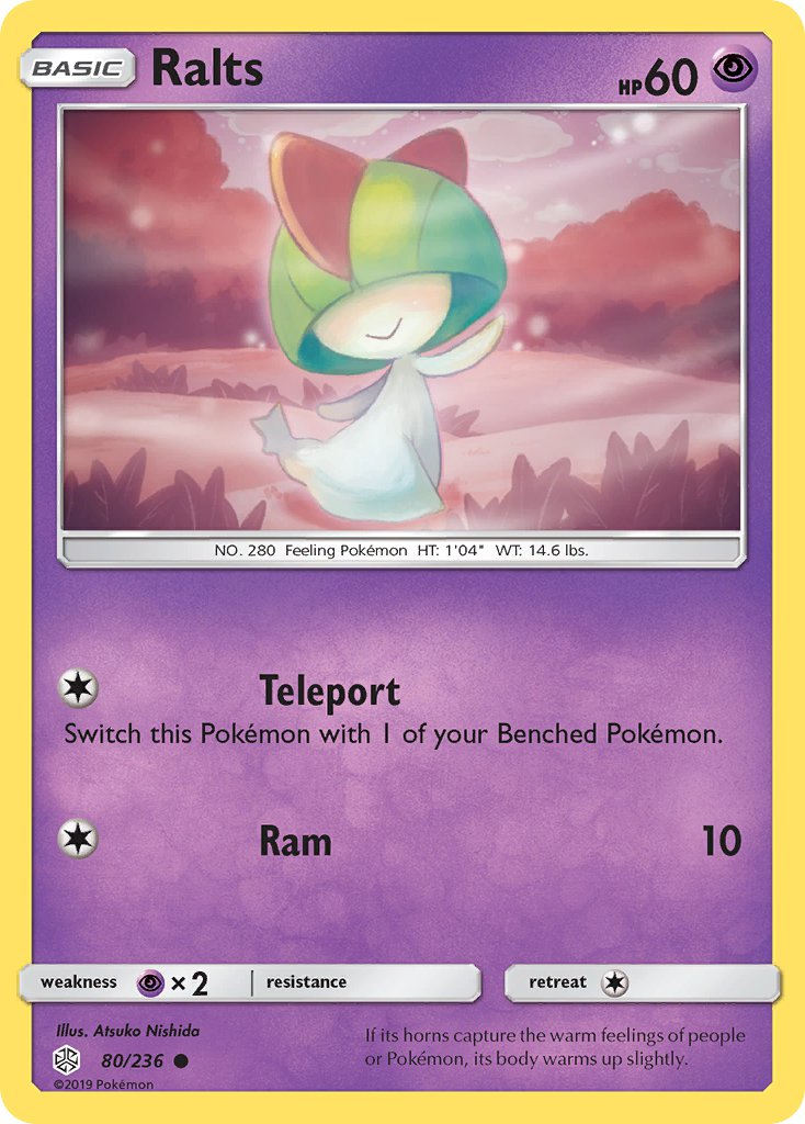 Ralts Pokémon card