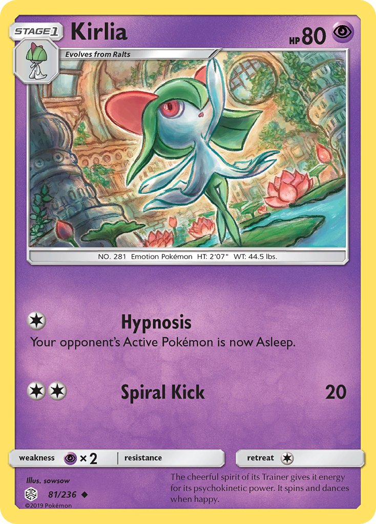 Kirlia Pokémon card