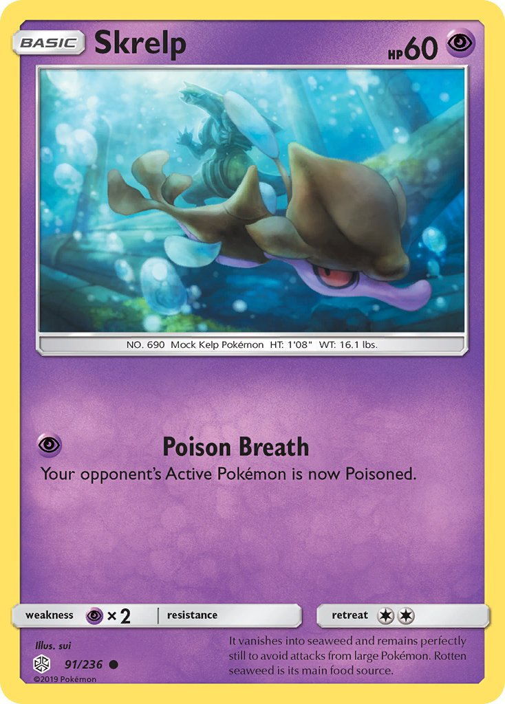 Skrelp Pokémon card