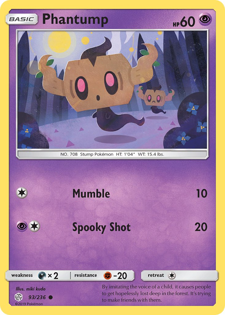 Phantump Pokémon card
