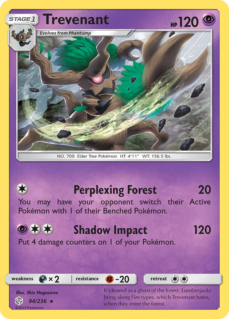 Trevenant Pokémon card