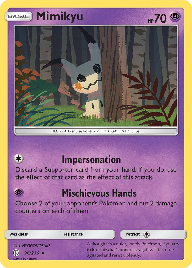 Mimikyu Pokémon card