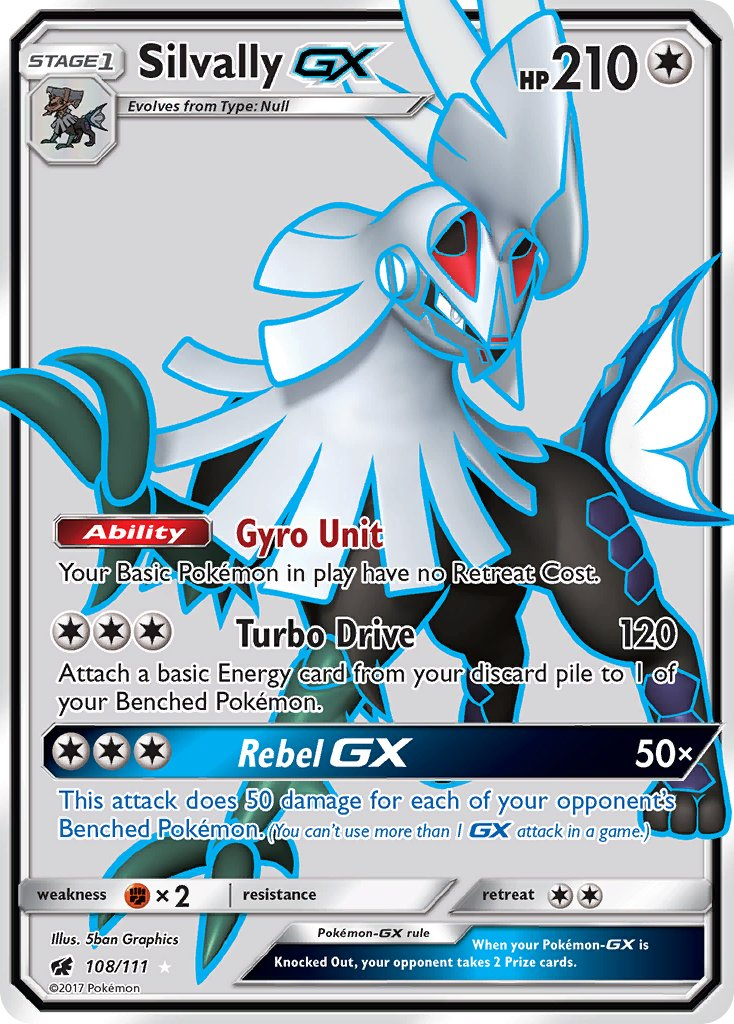 Silvally GX Pokémon card