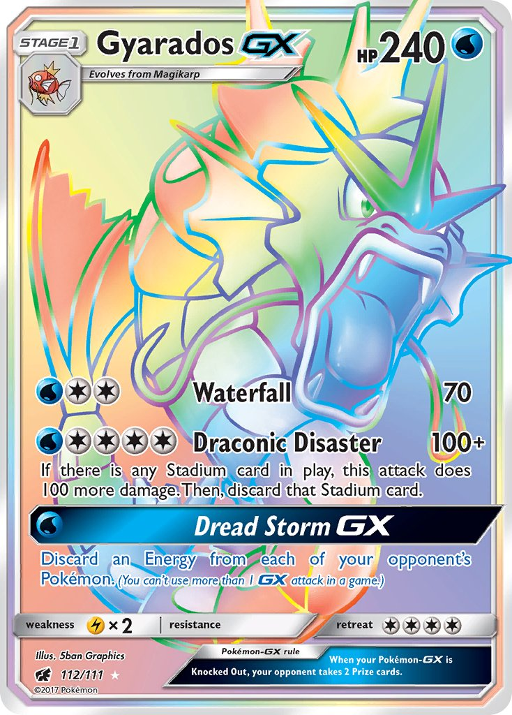 Gyarados GX Pokémon card