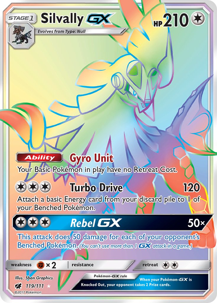 Silvally GX Pokémon card