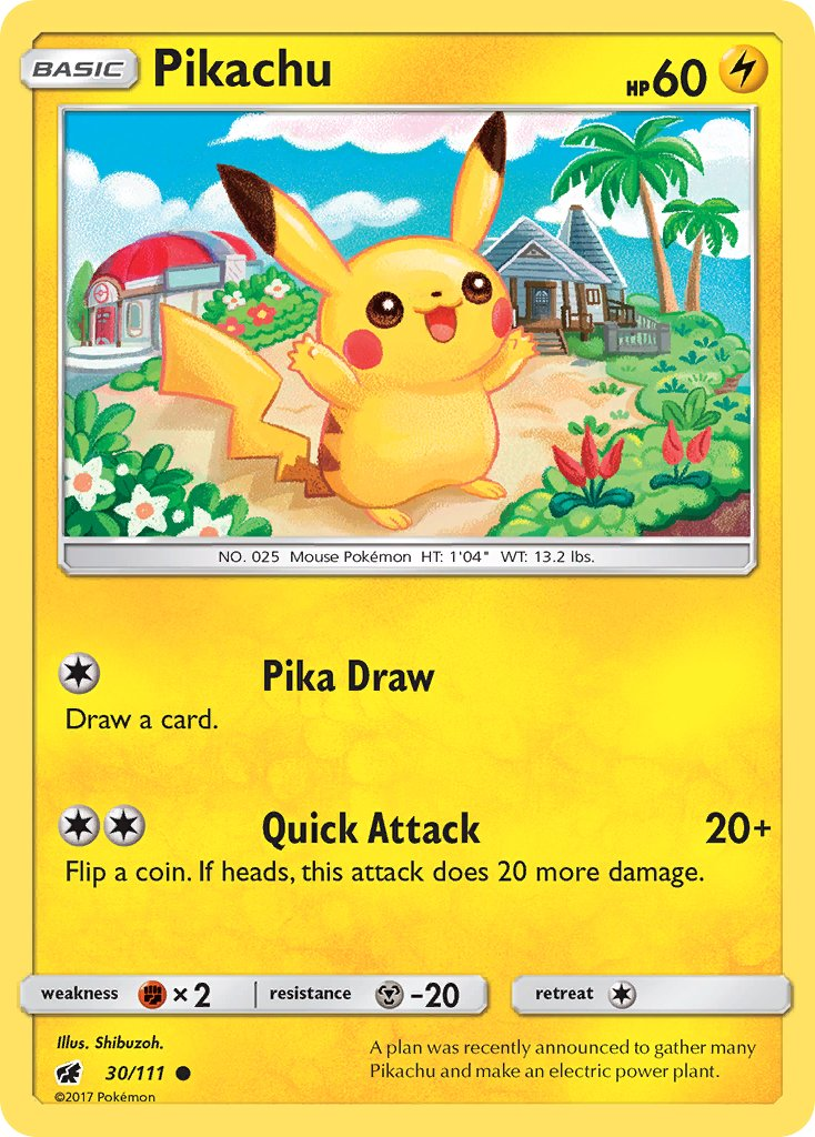 Pikachu Pokémon card