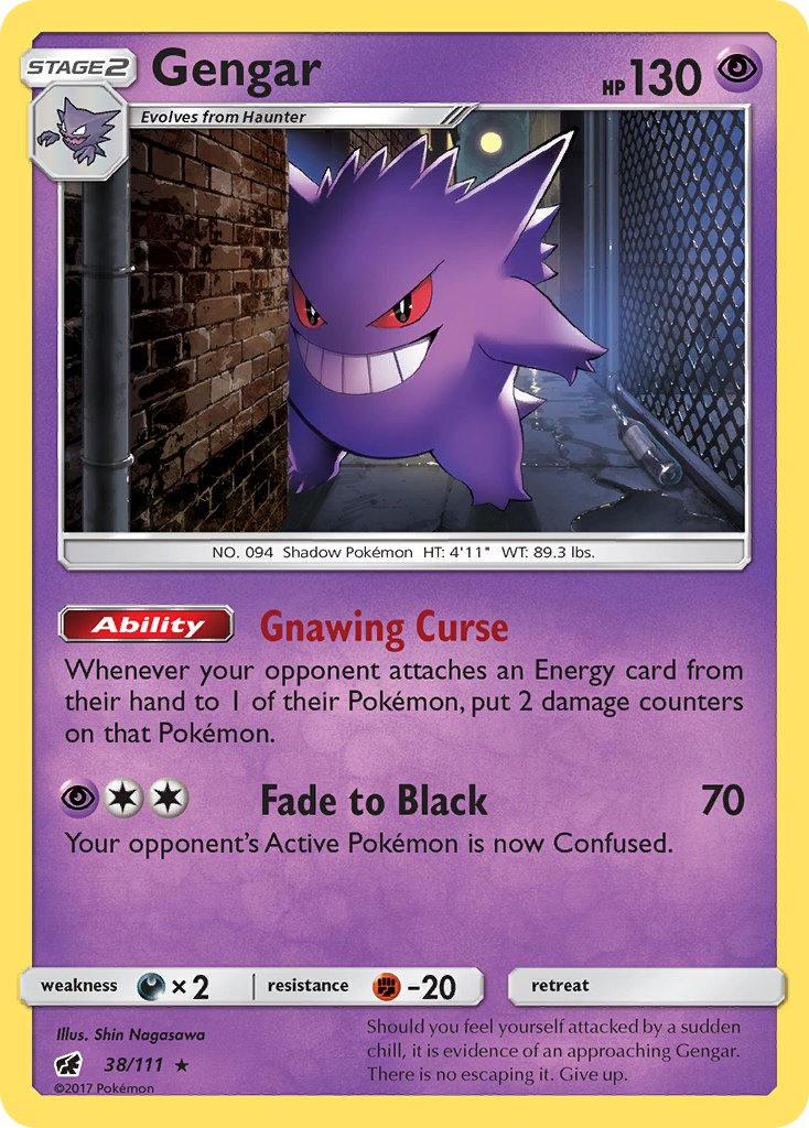 Gengar Pokémon card