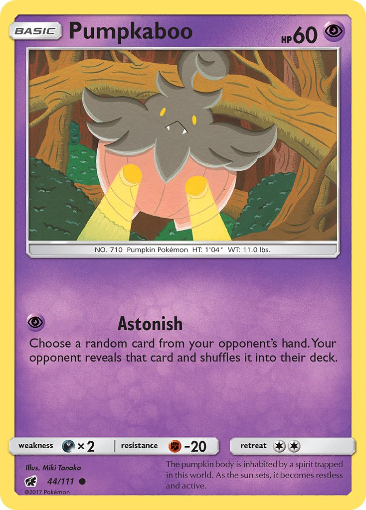 Pumpkaboo Pokémon card