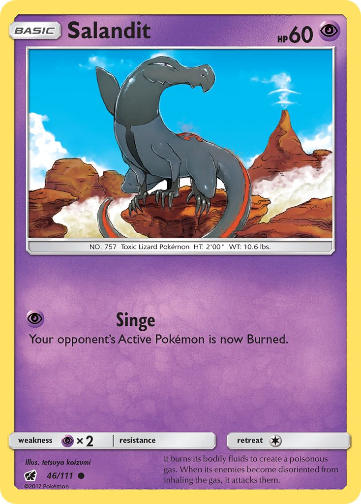Salandit Pokémon card