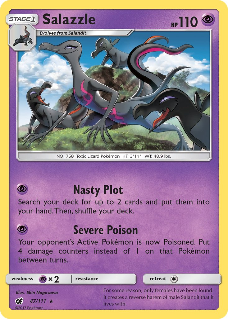 Salazzle Pokémon card