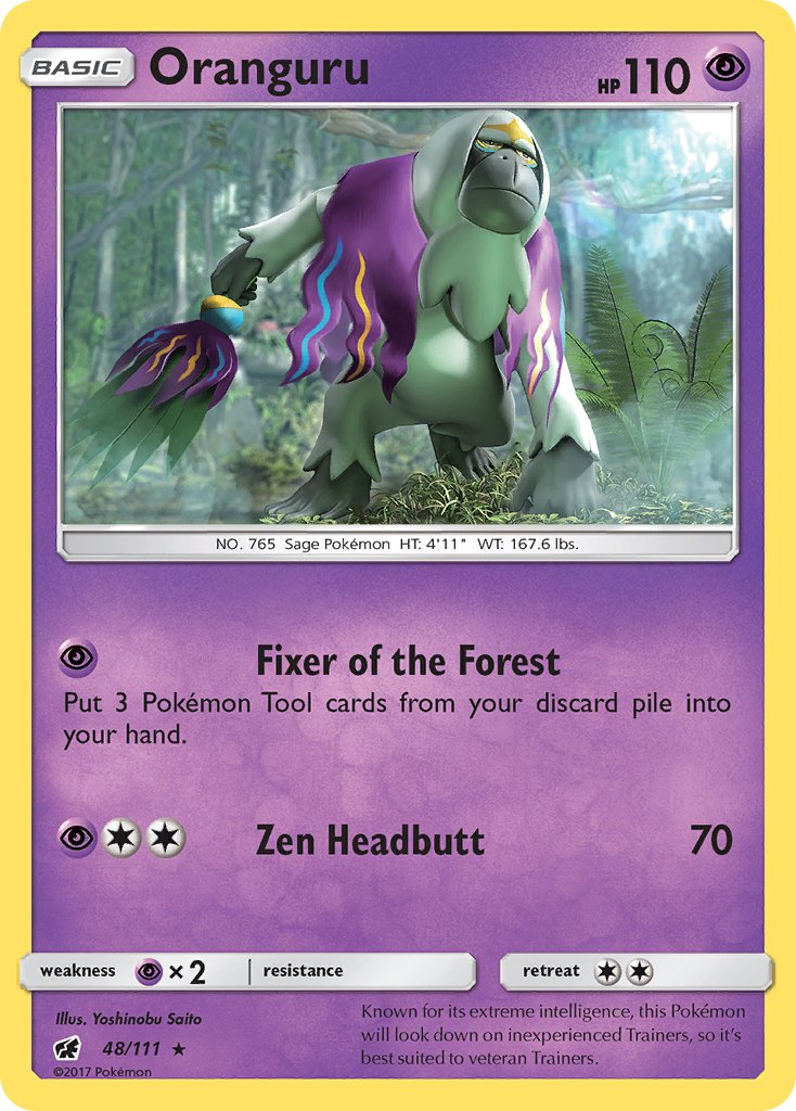 Oranguru Pokémon card