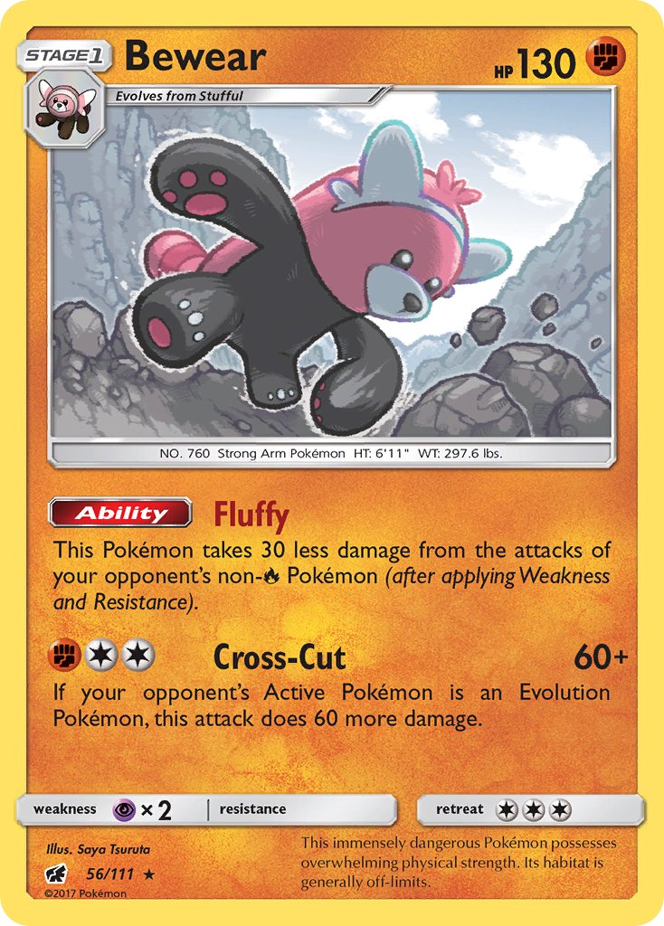 Bewear Pokémon card