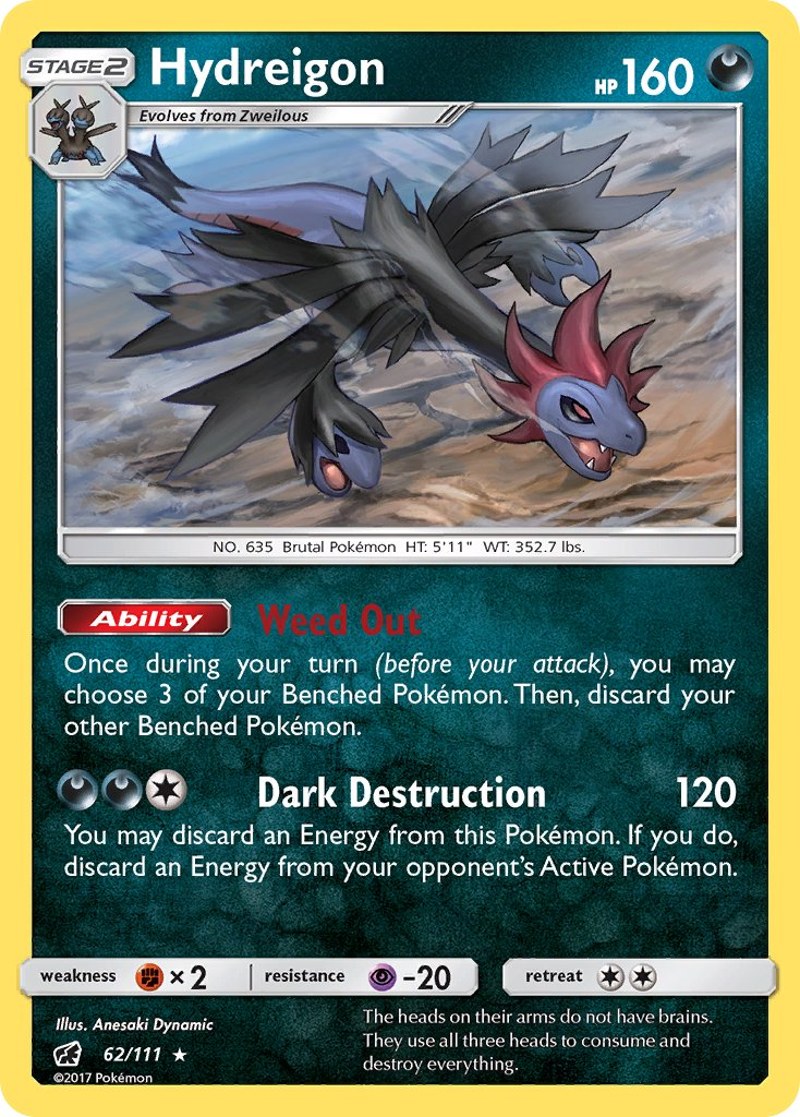 Hydreigon Pokémon card