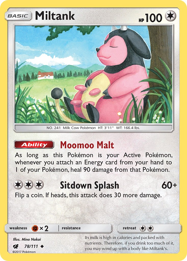 Miltank Pokémon card