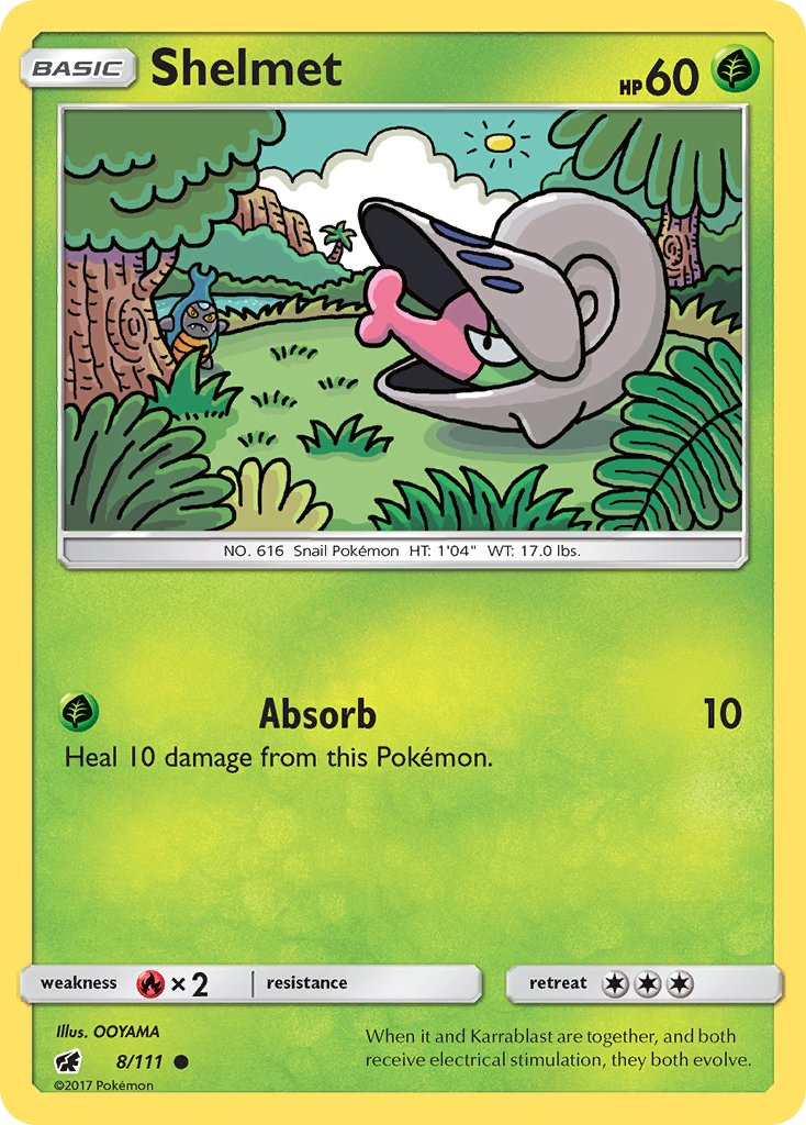 Shelmet Pokémon card