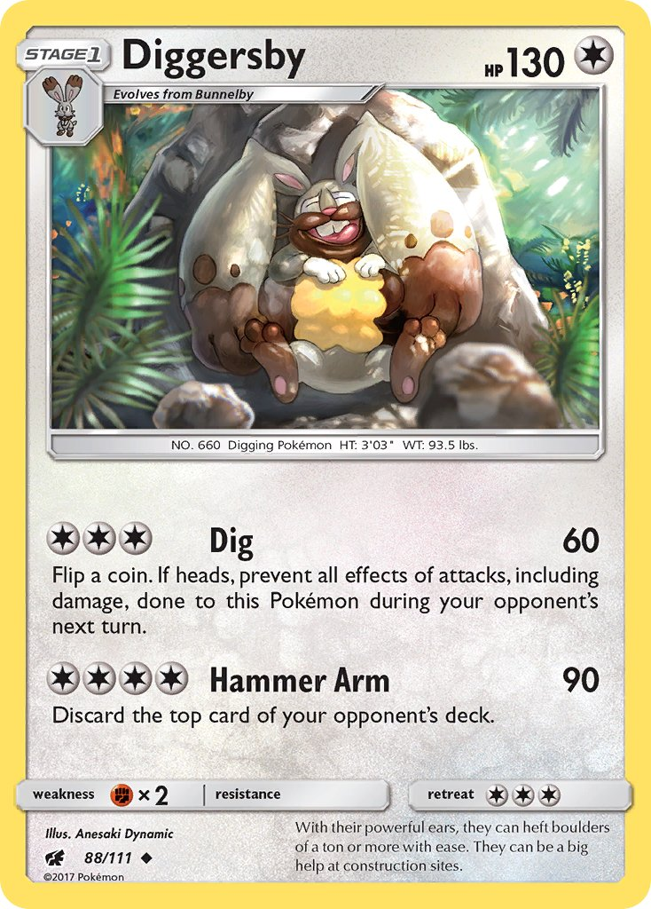 Diggersby Pokémon card