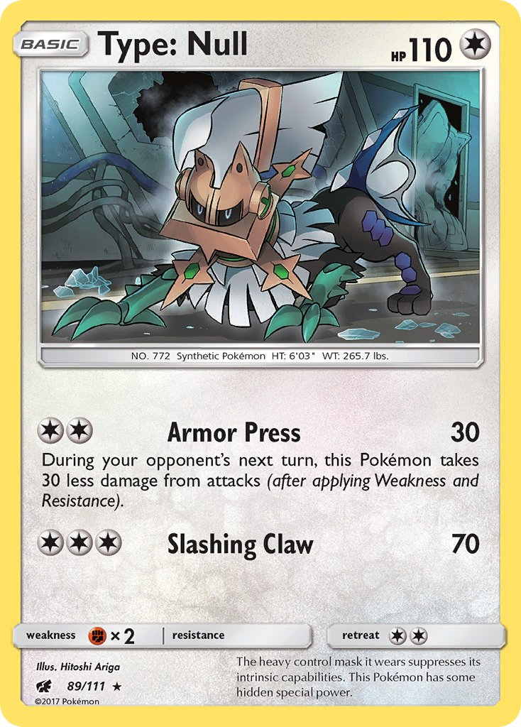 Type: Null Pokémon card