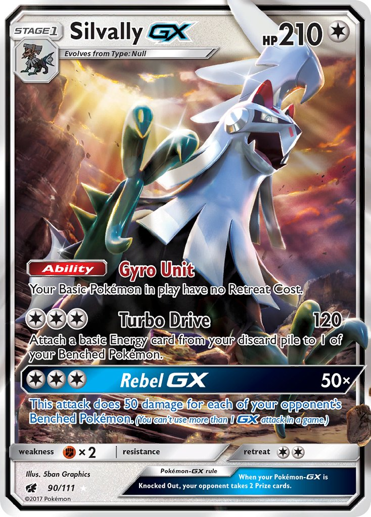 Silvally GX Pokémon card